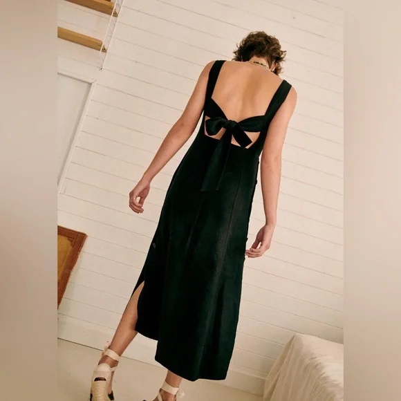 Sezane | Dresses | Sezane Sophie Linen Midi Dress With Adjustable Side Slits Size 6 | Poshmark Sezane | Dresses | Sezane Sophie Linen Midi Dress With Adjustable Side Slits Size 6 | Poshmark